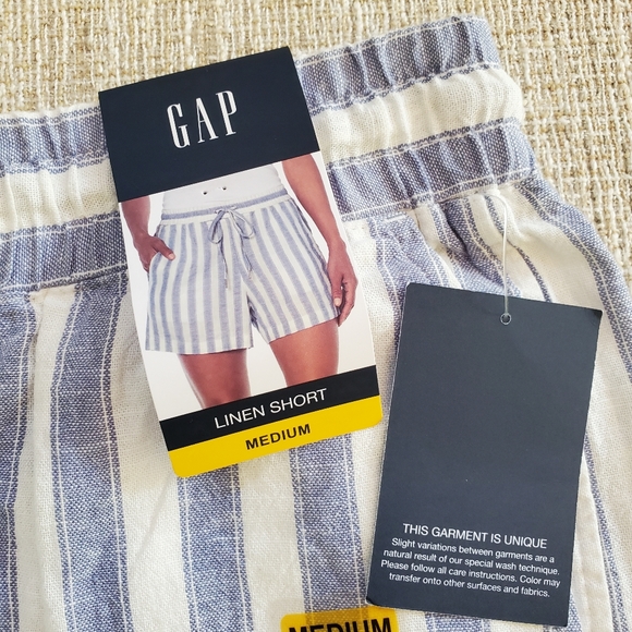 🆕️ Gap Linen Striped Shorts - Picture 7 of 8
